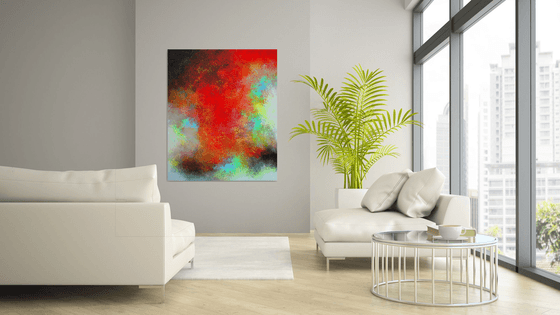 120x100cm.  Abstract Painting / Alex Senchenko © 2019 / Immodesty