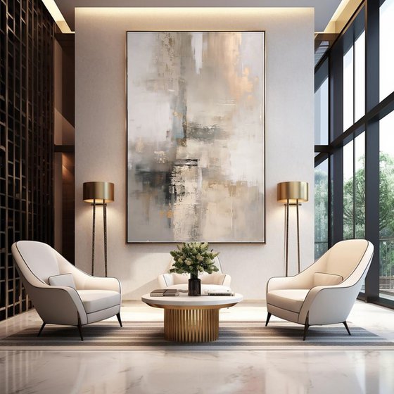 Gold and Beige Hazy City