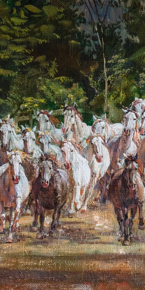 White Horses by Alona Lesnichenko