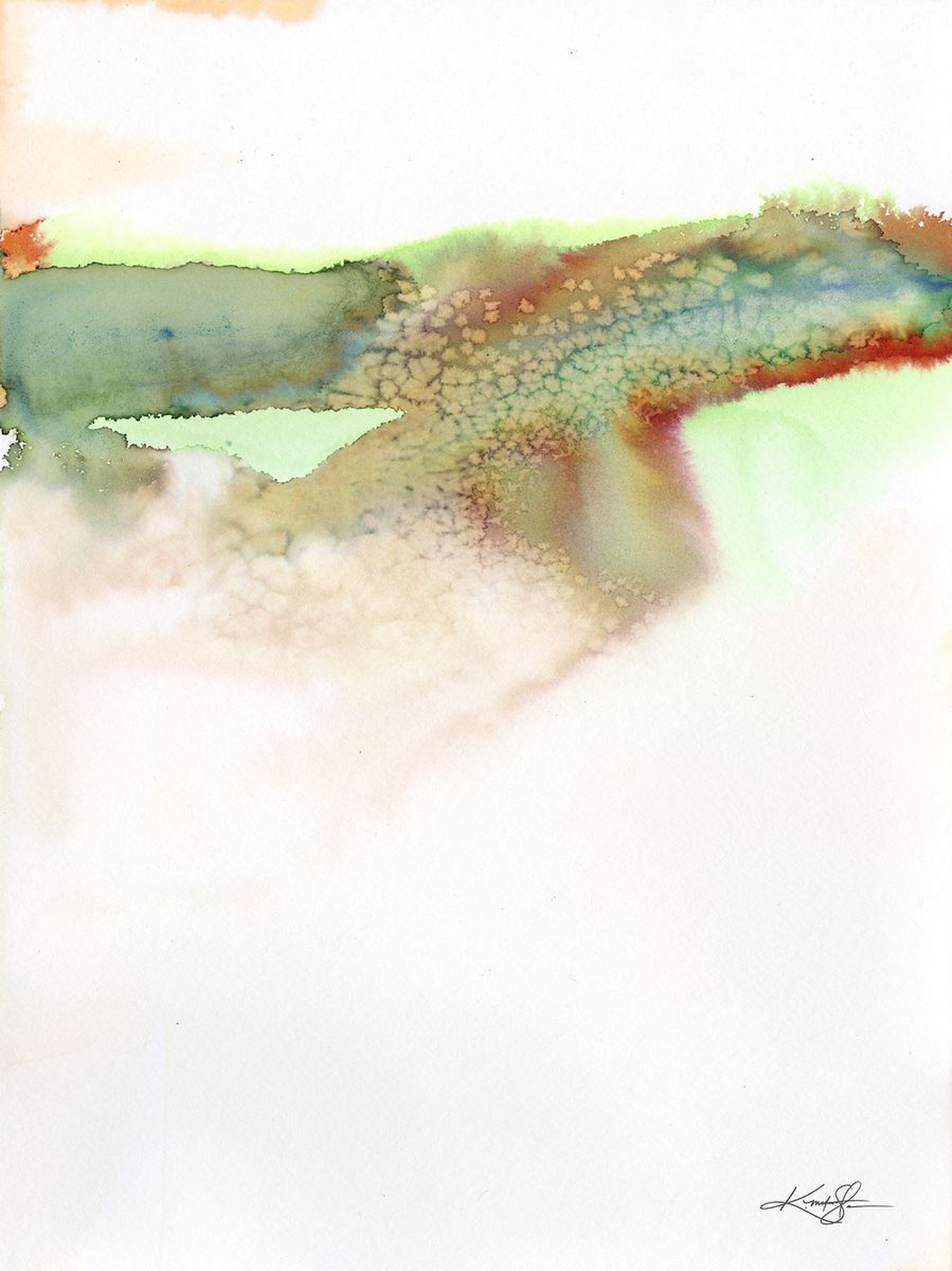 Silent Prayer 3 Abstract Minimalist Watercolor Artfinder