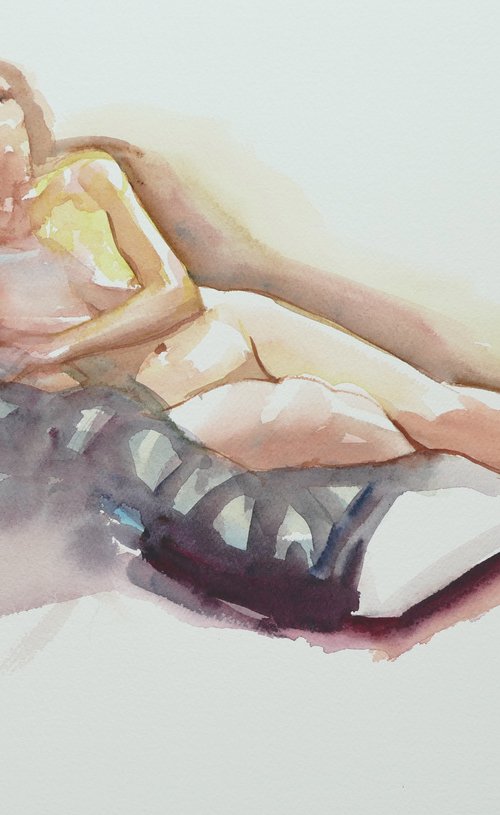 Reclining female nude by Rory O’Neill