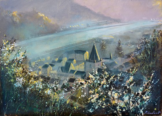 In the mist - Bouvignes