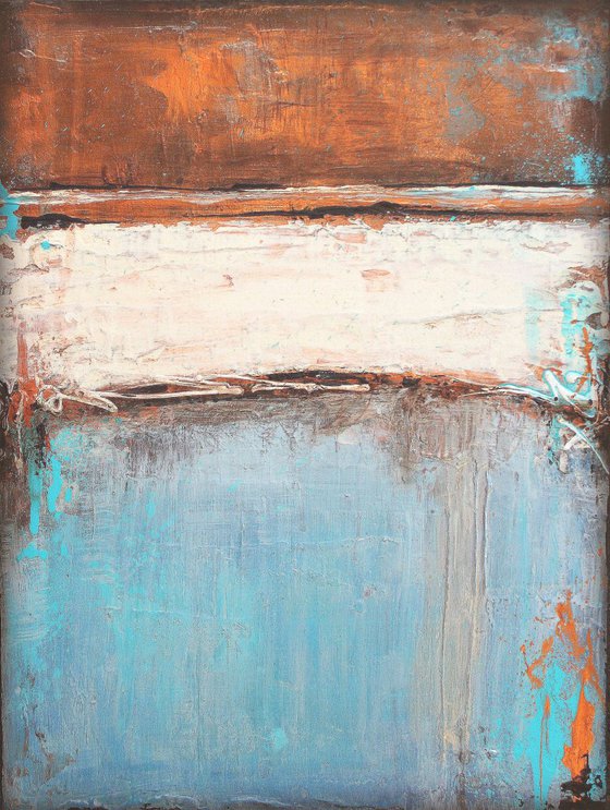 Copper and Blue Painting