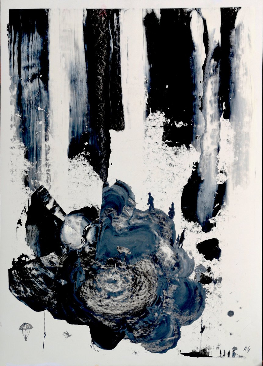 Abstract Limited Edition Print By Aneta Gajos, 20 X 28, Life, Original Artwork