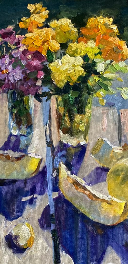 October melon still life by Nataliia Nosyk