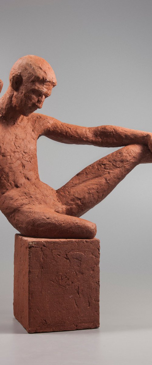 The Stride (in terracotta) by Nadiia Otriazha Fedir Bushmanov