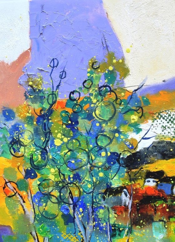 Phantasy colourful landscape