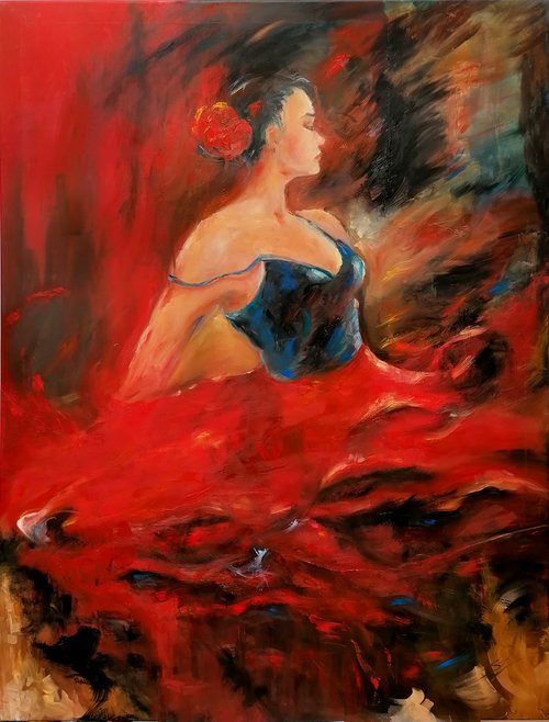 Flamenco Dancer 61 by Susana Zarate