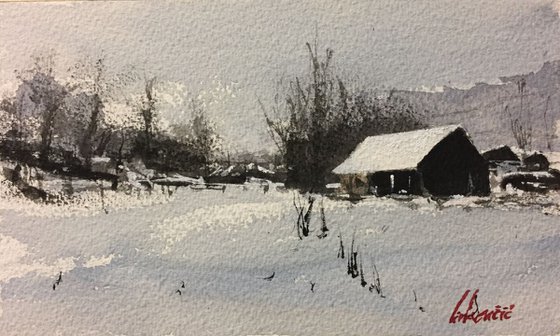 Winter landscape scene (III)