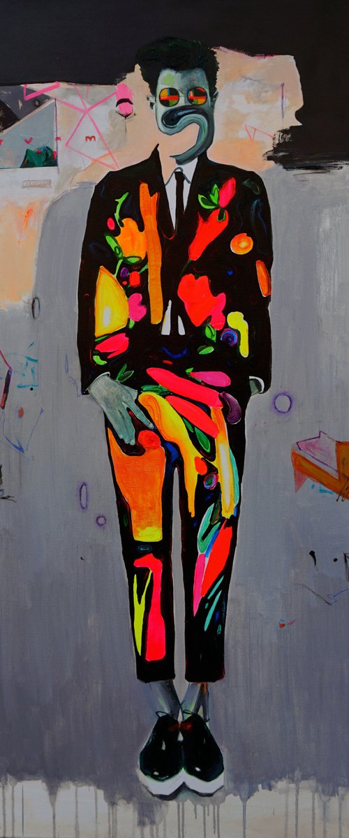 "Riddler" Painting by Anastasia Balabina by ANASTASIA BALABINA