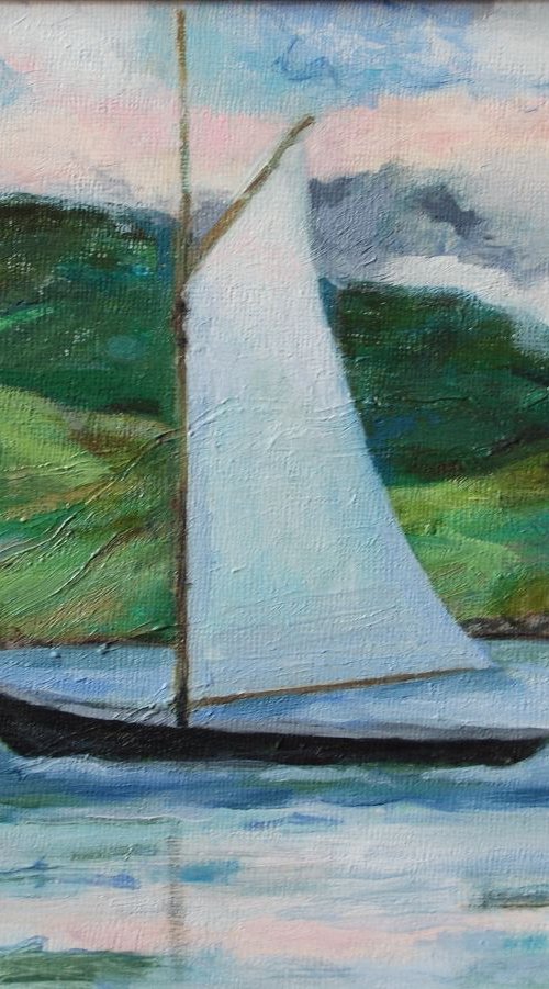 Sailboat, Isle of Skye by Christine Callum  McInally