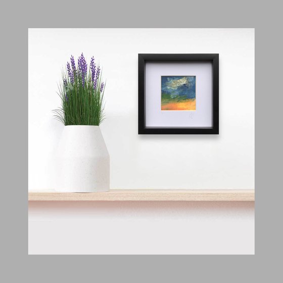 Edit 2.1 - Framed abstract landscape painting
