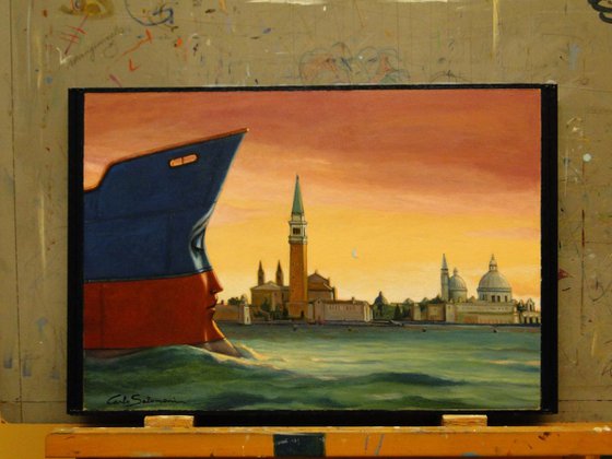 TOWARDS SAN MARCO ( Venice)- framed.