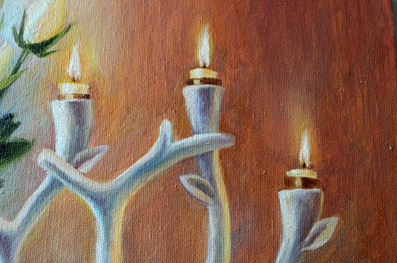 Still life with candles