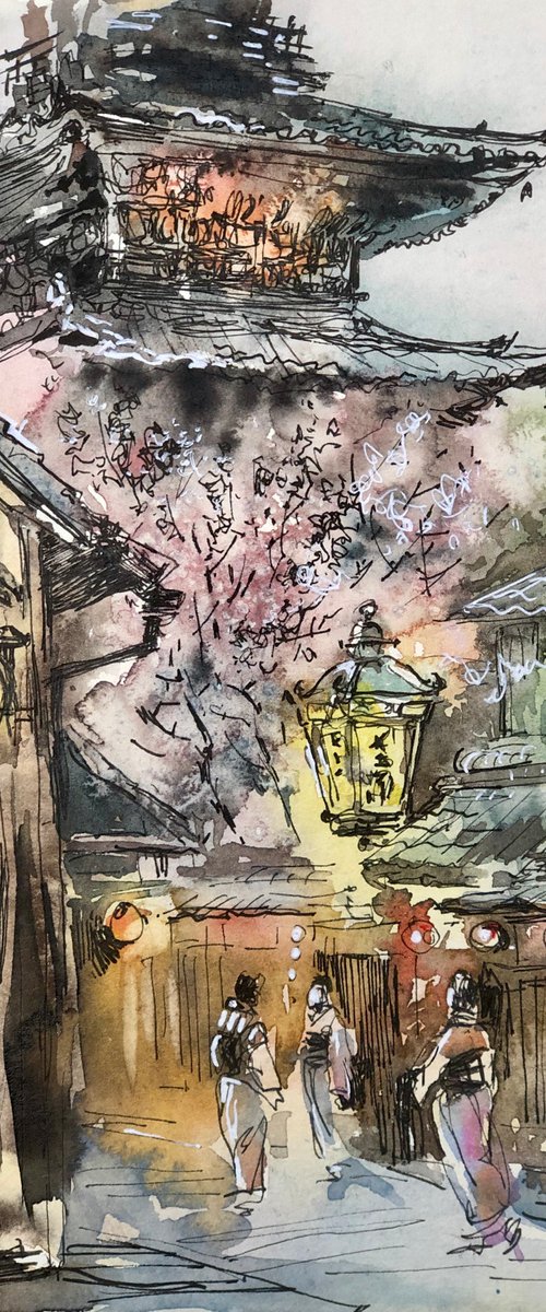 Sketches of Japan#9 by Larissa Rogacheva