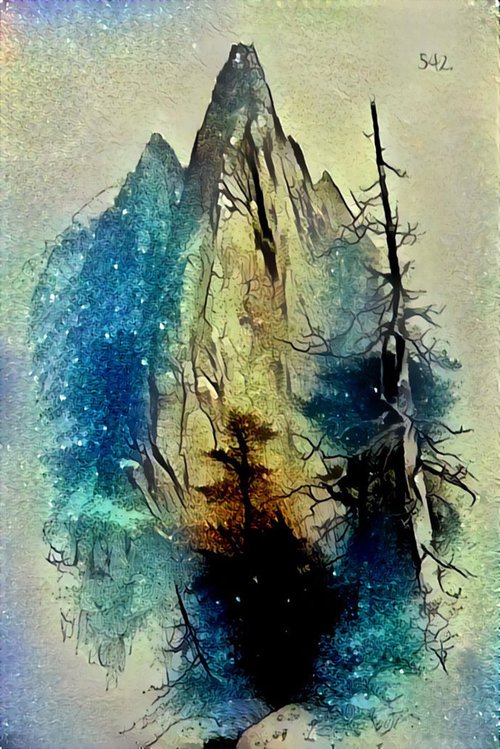 Poetic mountain N6 by Danielle ARNAL