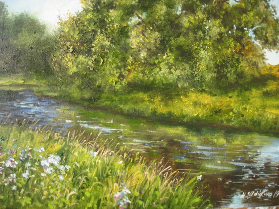 Summer River Landscape