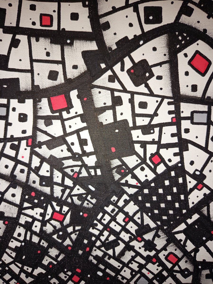 Abstract Acrylic Painting By Riccardo Ticco Capparella, 31 X 42", Stand Inside Your Love #2, Original Artwork