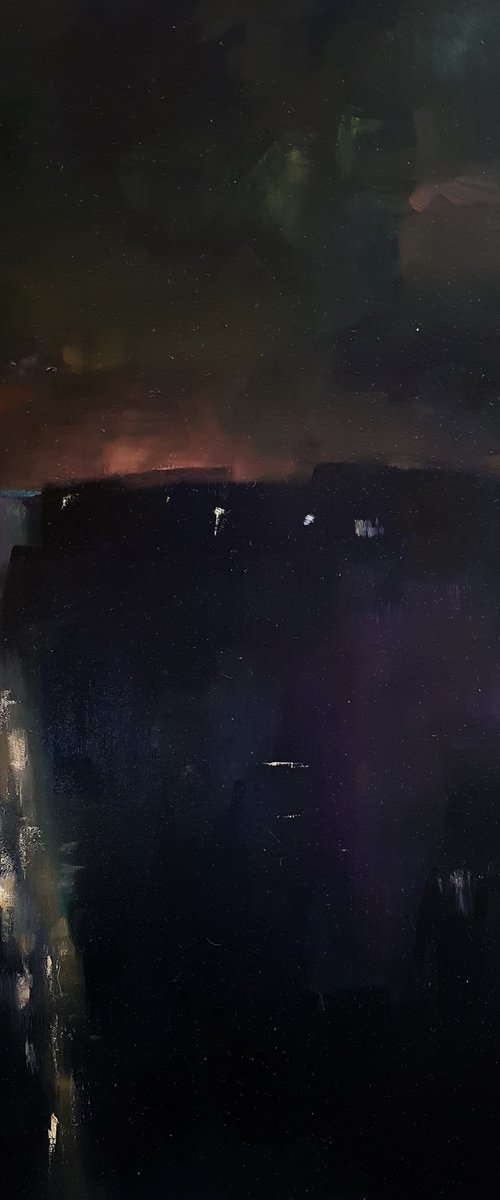 New York Street at Night by Andre Pallat