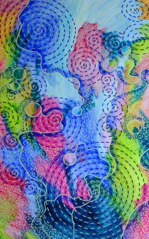 Psychedelic Garden #18 by Marina Krylova