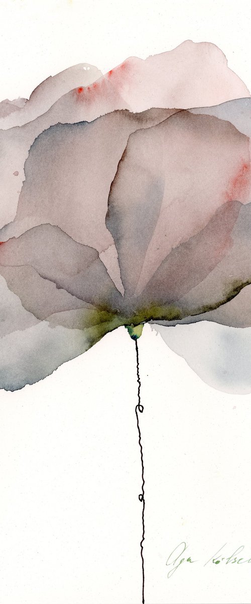 Silky Silver flower by Olga Kölsch