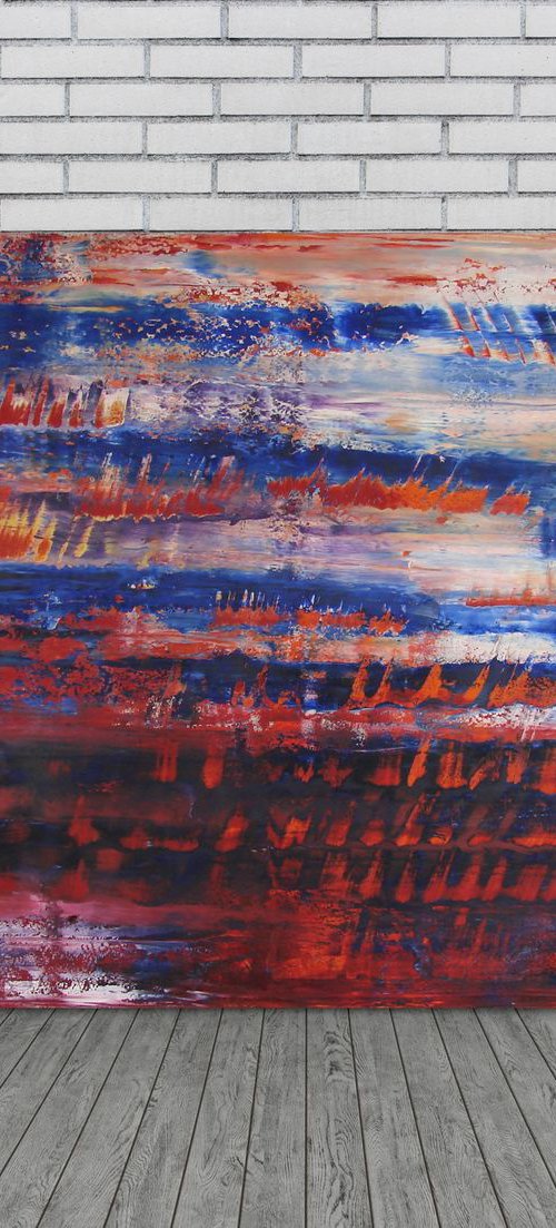 Lake On Mars (116 x 75 cm) XL oil by Ansgar Dressler
