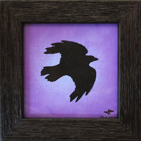 Silhouette of raven