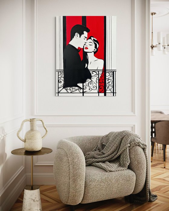 Lovers in a Parisian Window