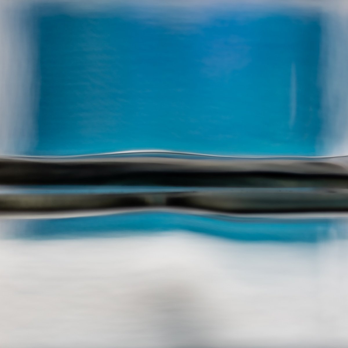 Abstract Landscape Photograph By Sven Pfrommer, 41 X 41", Fluid Horizon V - Seascape Photoart, Original Artwork