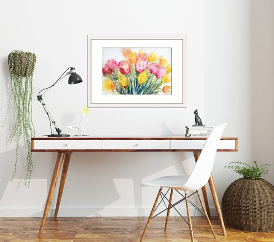 Morning Radiance_ Tulips