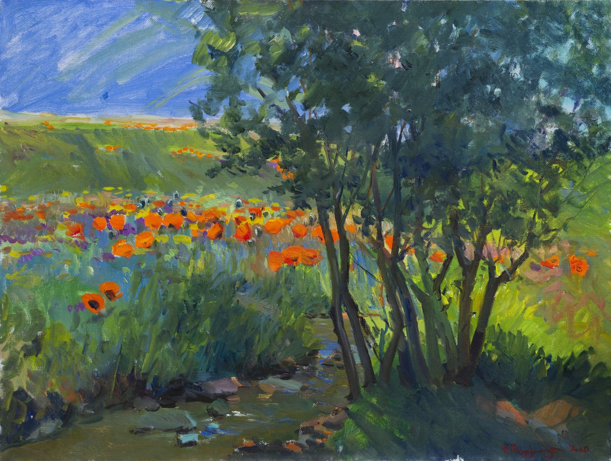 Summer Meadow Reflections By Artur Martirosyan, 32 X 24, Artwork For Sale On Artfinder