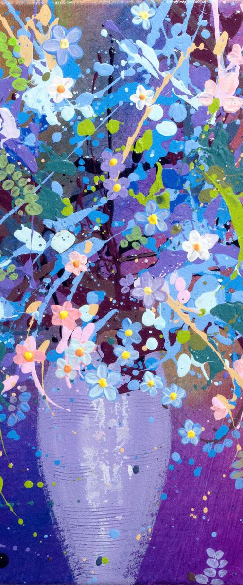 Bouquet of Violet Flowers by Suren Ter-Avakian