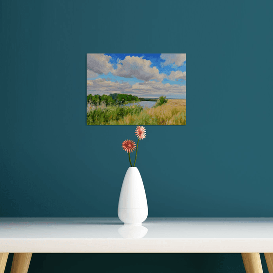 Clouds over the meadow