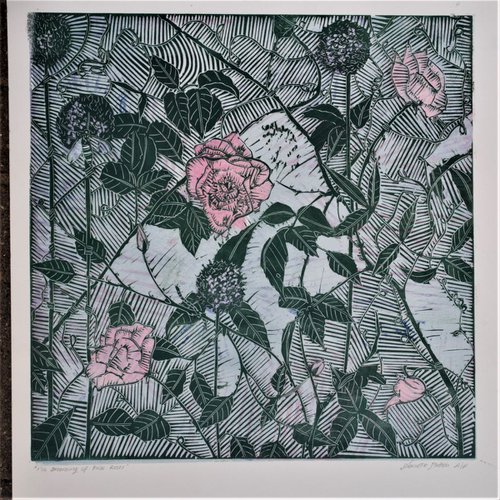 I'm dreaming of pink roses by Danielle Stretch