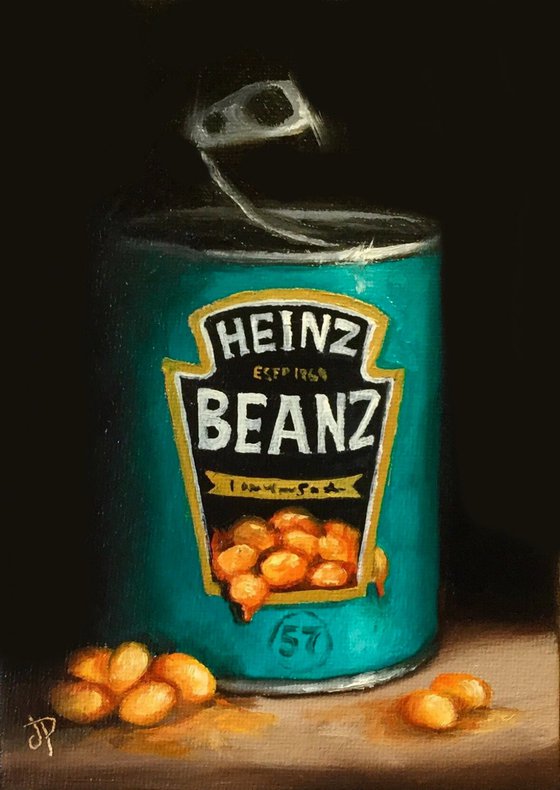 Small Heinz baked beans still life