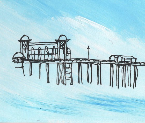 Penarth Pier 4 Continuous Line