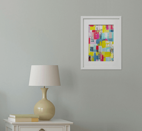 Dreaming -  Framed ready to hang original abstract