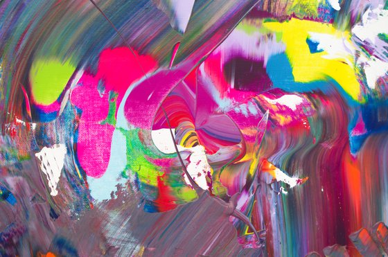 All colors in a jazz composition, 200x90 cm