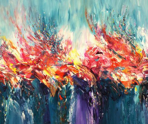 Stick: Turquoise Daydream 1 by Peter Nottrott