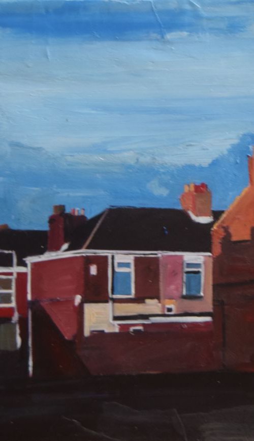 View of West Hull, Terraced Houses by Andrew  Reid Wildman
