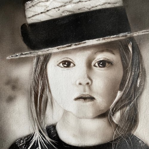 Photorealistic portrait of a girl by Dolgor Dugarova