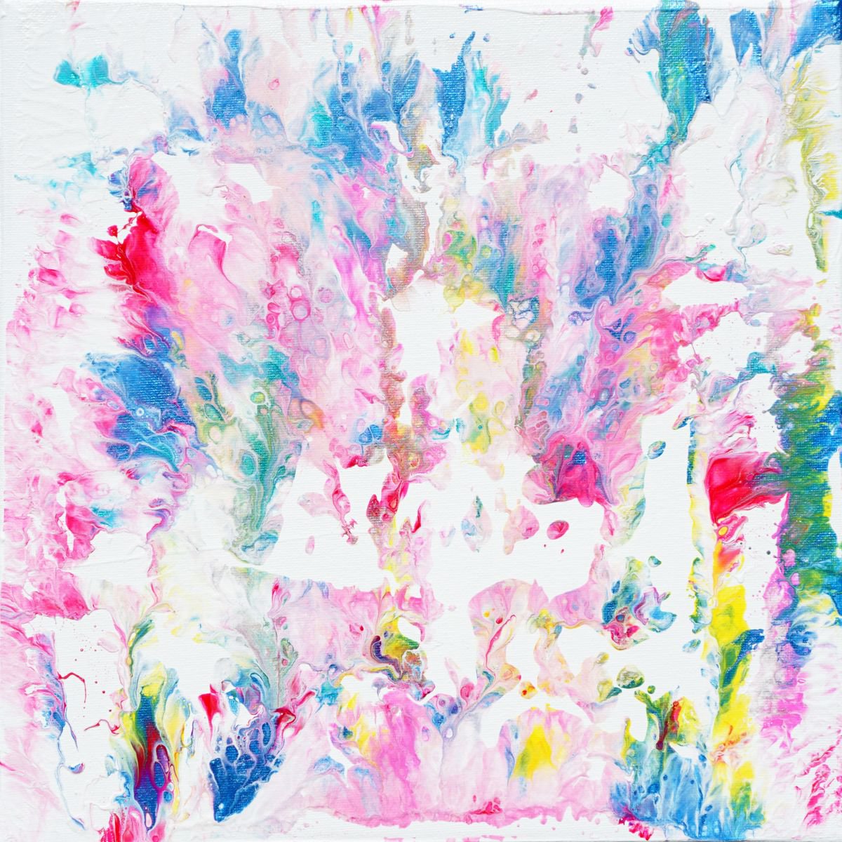 Organic Abstract Acrylic Painting By Jelena B, 12 X 12, Indeed 12X12N;30X30Cm, Original Artwork