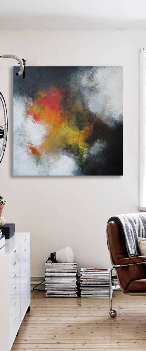 100x100cm. / Abstract painting / Unique painting by Alex Senchenko / Episode 47 by Alex Senchenko