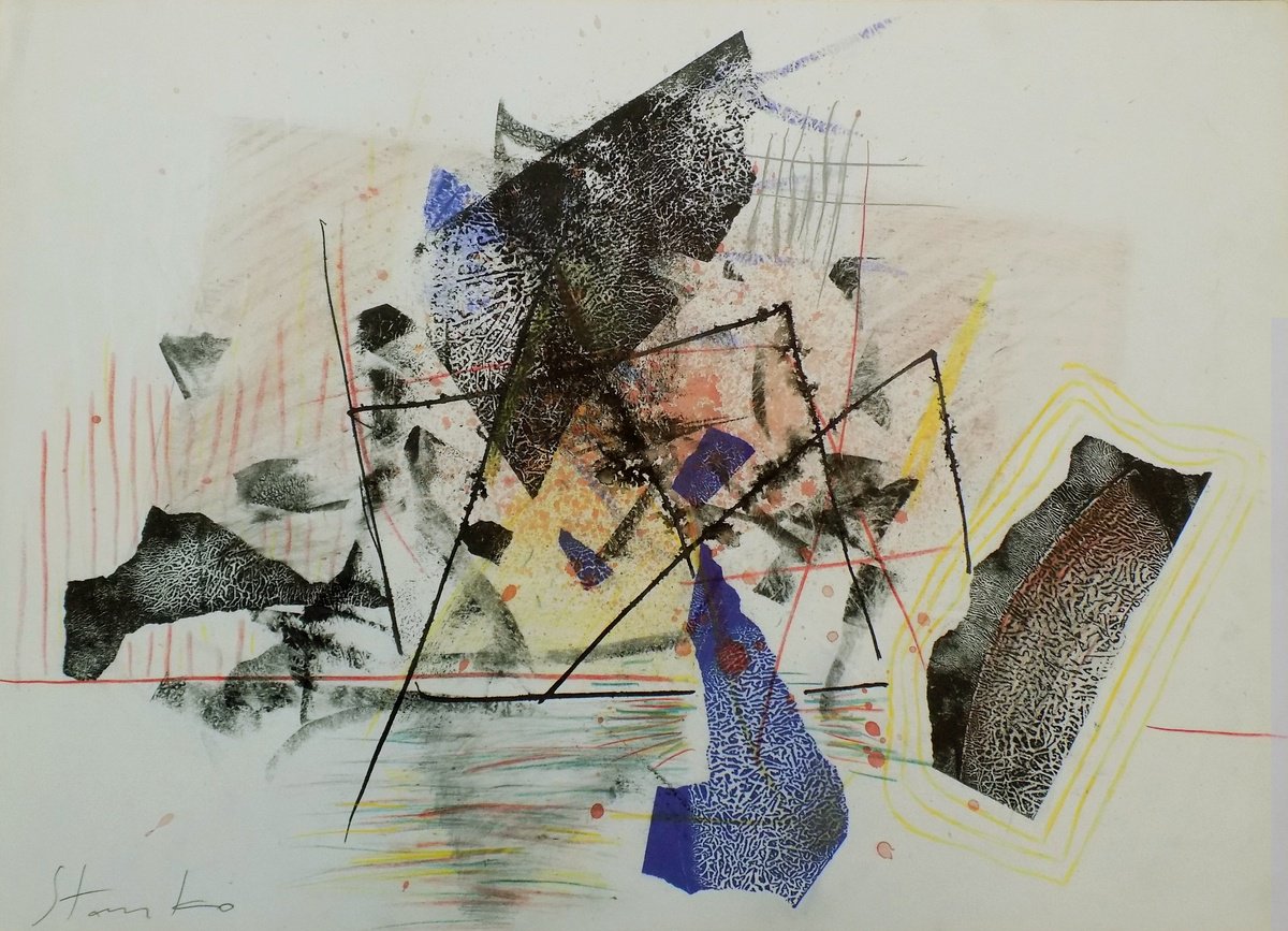 Abstract Drawing , Abstract Landscape-Iv By Stanislav Bojankov, 28 X 20, Artwork For Sale On Artfinder