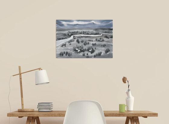 Winter Countryside landscape