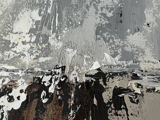 Parallel Balance Large Abstract Diptych