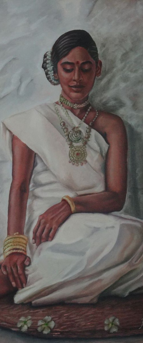 Embellished Indian tribal Woman by Ramya Sadasivam