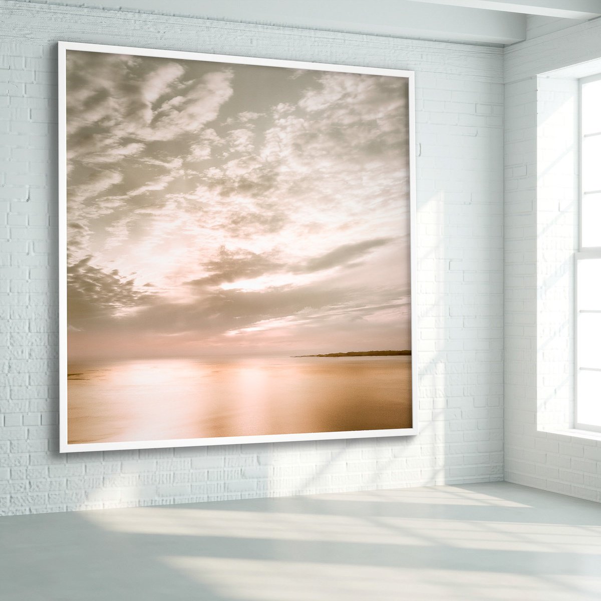 Impressionistic Landscape Photograph By Lynne Douglas, 60 X 60", Look To The Future, Original Artwork