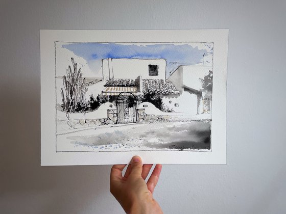 White Walls of Spain (Diptych)