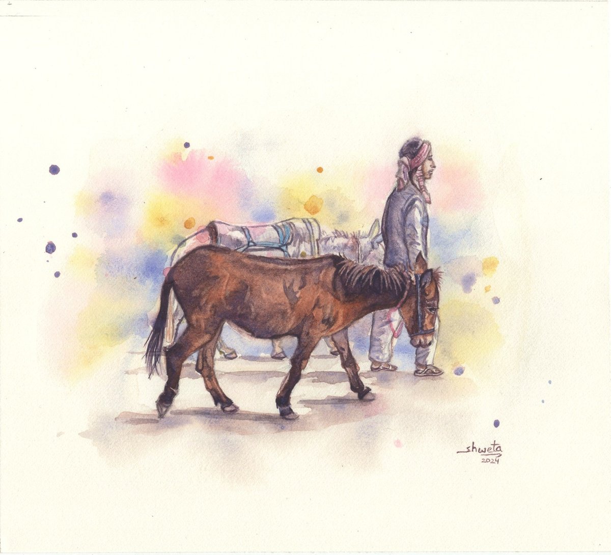 Farmer and the donkeys by Shweta Mahajan